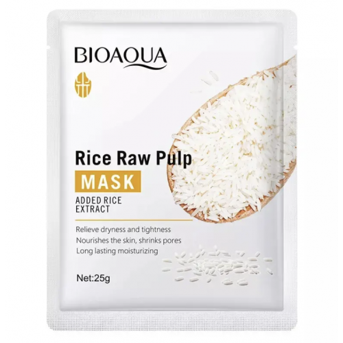 Маска тканинна Bioaqua з екстрактом рису оптом