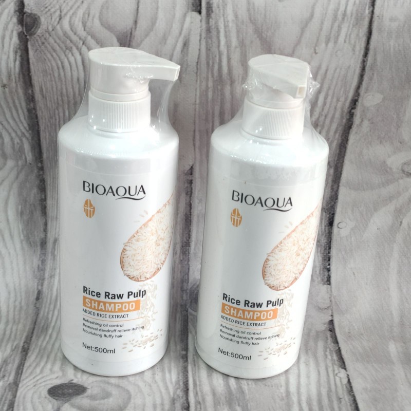 ШАМПУНЬ ДЛЯ ВОЛОССЯ ПРОТИ ЛУПИ BIOAQUA RICE HAIR SHAMPOO 500 МЛ