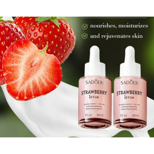 Сироватка для обличчя з екстрактом полуниці Sadoer Strawberry