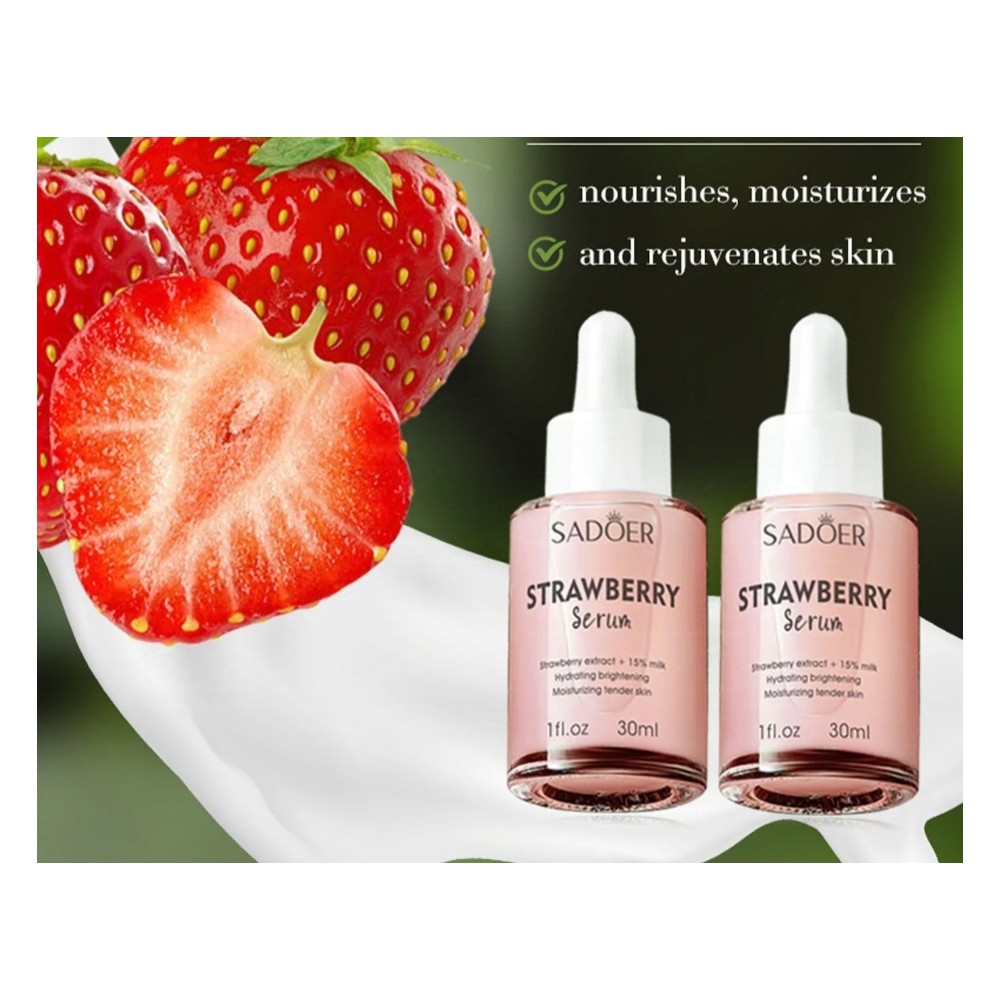 Сироватка для обличчя з екстрактом полуниці Sadoer Strawberry