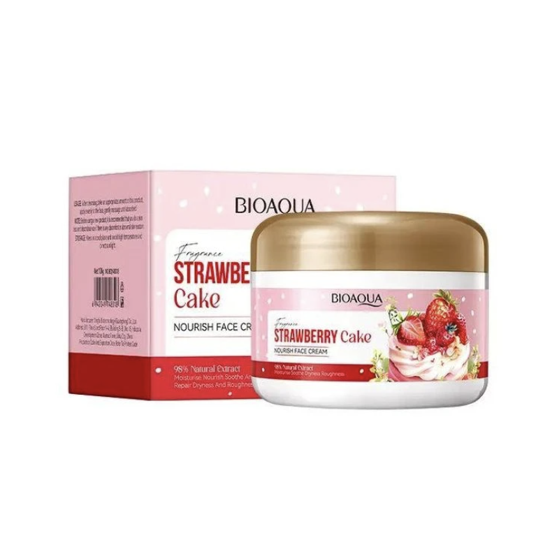 Крем для обличчя живильний Bioaqua Strawberry Cake з екстрактом