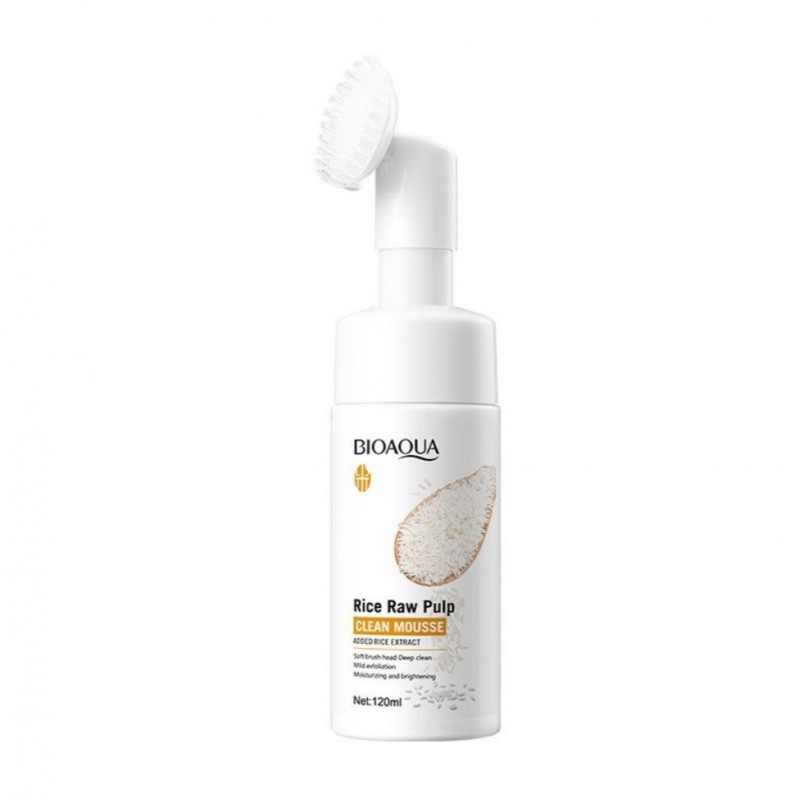 Пінка-мус для вмивання з рисом Bioaqua Rice Raw Pulp Clean