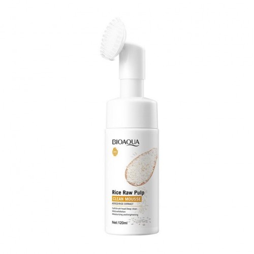 Пінка-мус для вмивання з рисом Bioaqua Rice Raw Pulp Clean