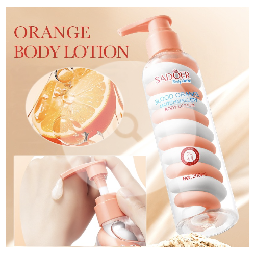 Зволожуючий гелево-кремовий лосьон для тіла Sadoer Orange 200ml