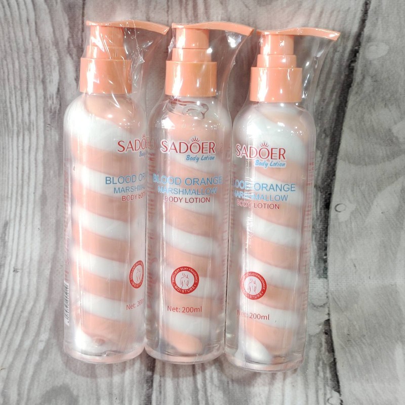 Зволожуючий гелево-кремовий лосьон для тіла Sadoer Orange 200ml