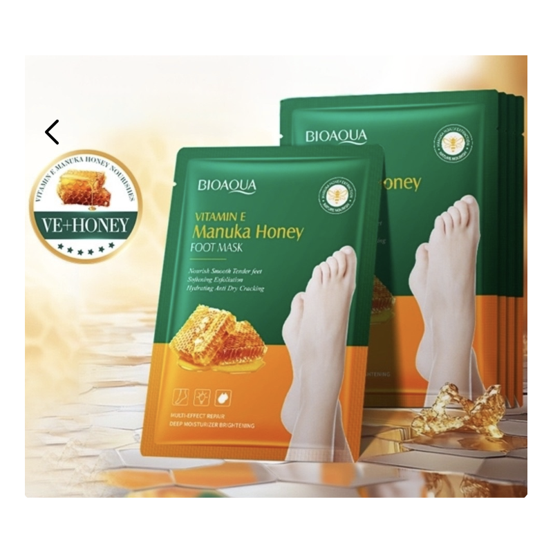 Маска-шкарпетка для догляду за ніжками Bioaqua Manuka Honey
