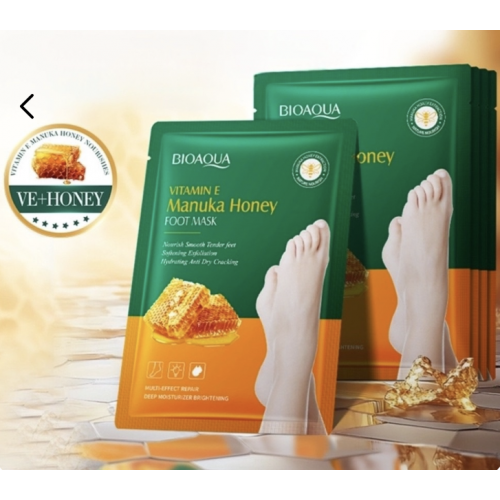 Маска-шкарпетка для догляду за ніжками Bioaqua Manuka Honey