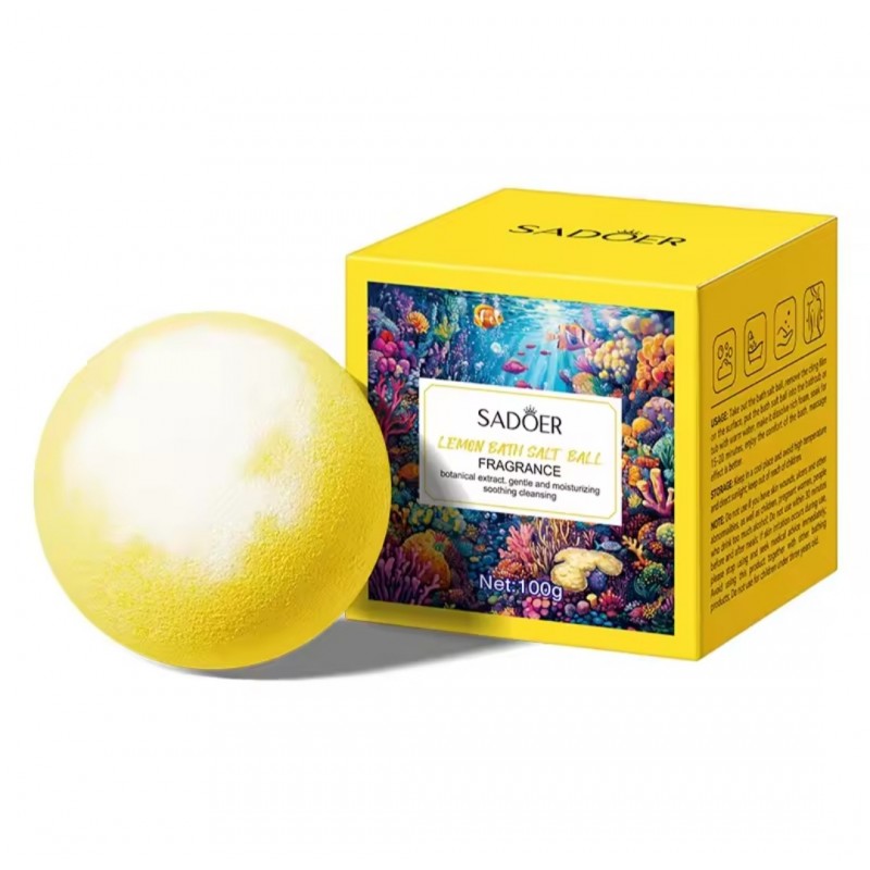 Бомбочка для ванни Sadoer Lemon Bath Salt Ball оптом