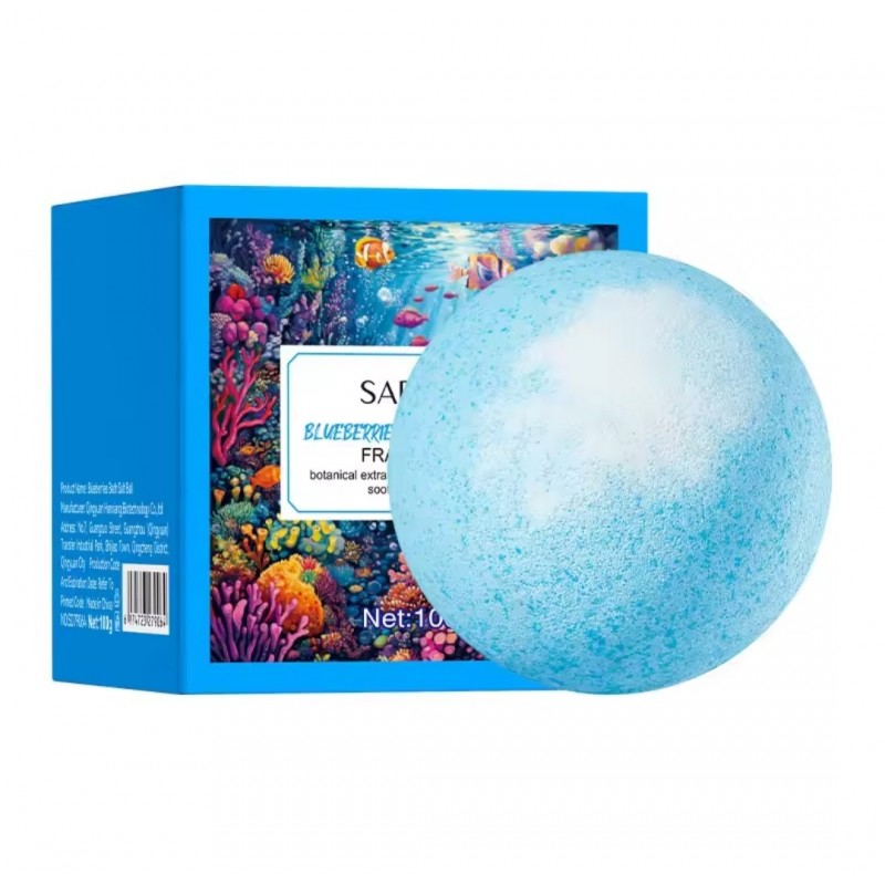 Бомбочка для ванни Sadoer Blueberries Bath Salt Ball оптом