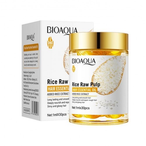 Капсули для відновлення волосся Bioaqua Rice Raw Pulp 30шт оптом