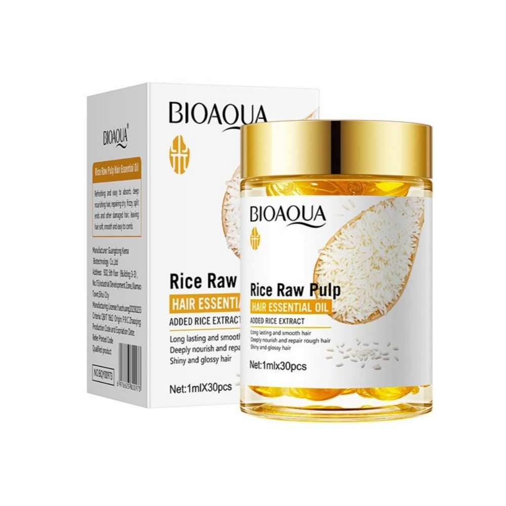 Капсули для відновлення волосся Bioaqua Rice Raw Pulp 30шт оптом