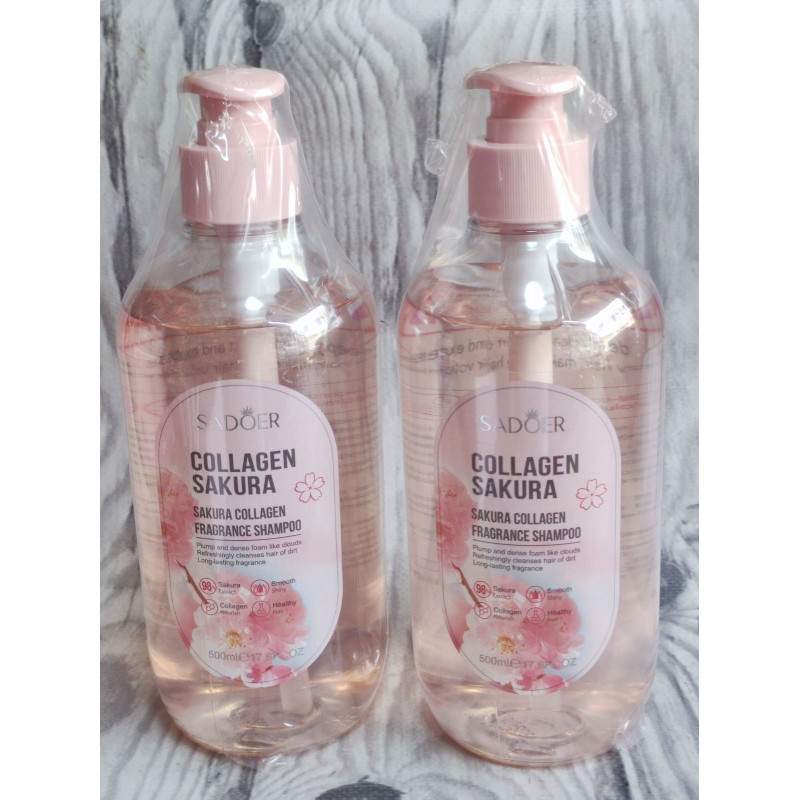 Шампунь для волосся Sadoer Collagen Sakura Nourishing Smoothing