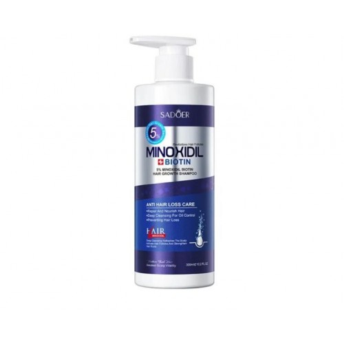 Шампунь для росту та зміцнення волосся Sadoer Minoxidil 300 ml