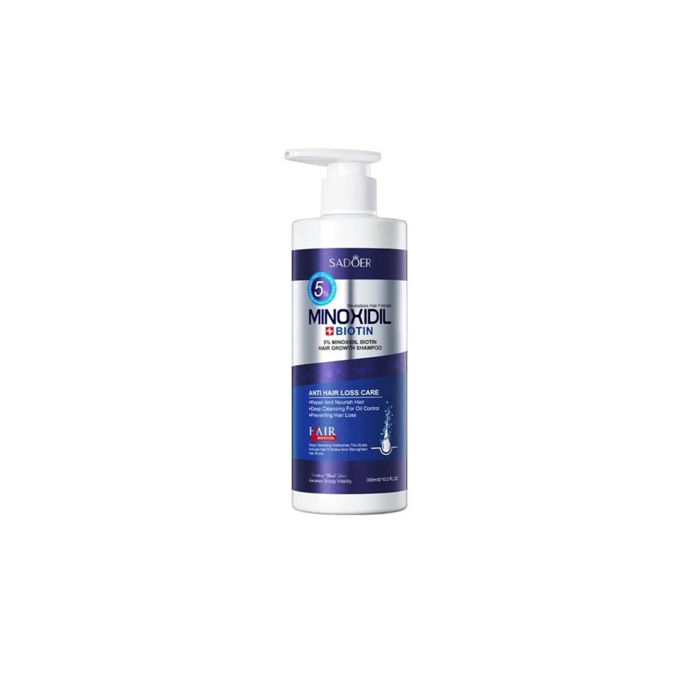 Шампунь для росту та зміцнення волосся Sadoer Minoxidil 300 ml