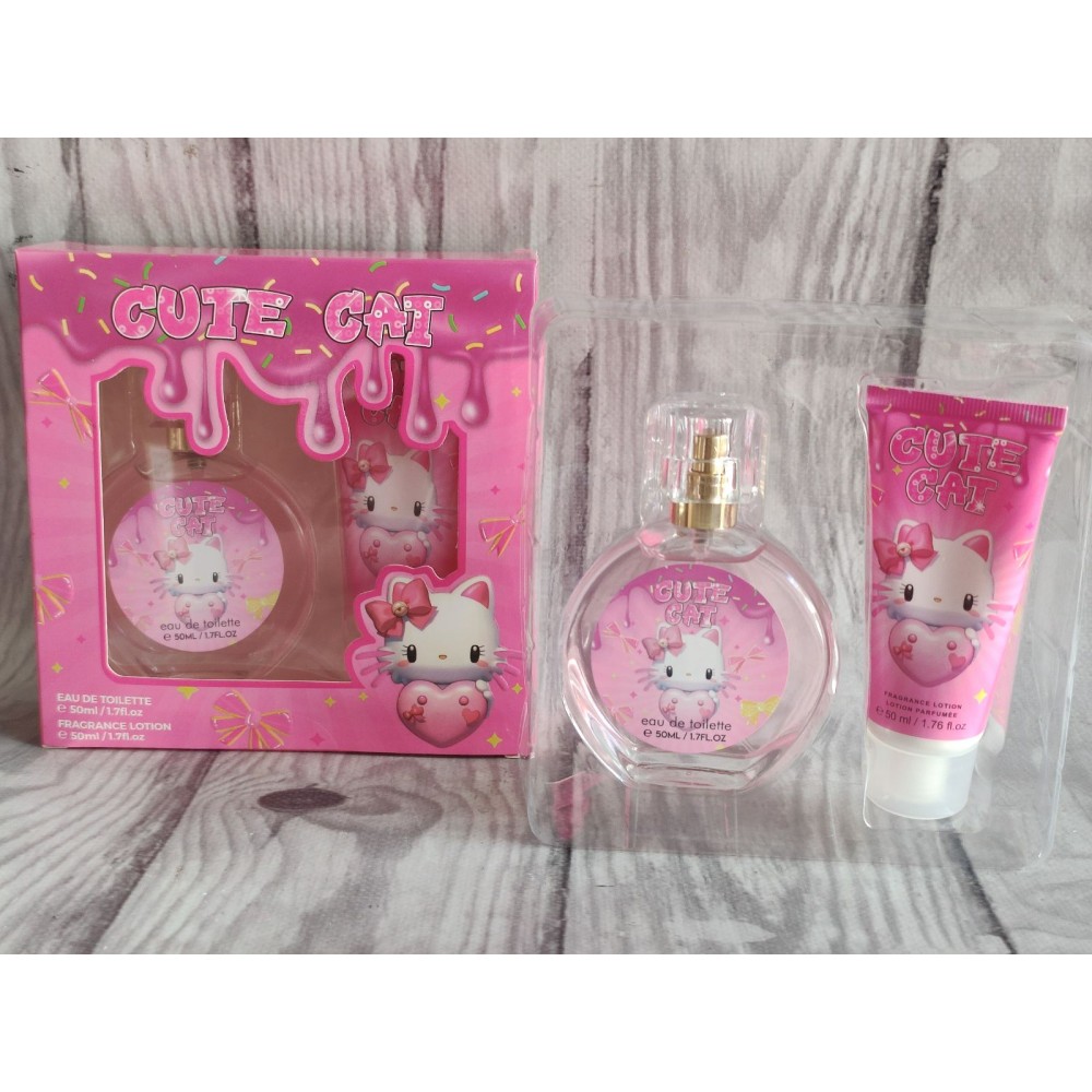 Подарунковий набір 2 в1 " Hello Kitty " Парфум + Лосьон для